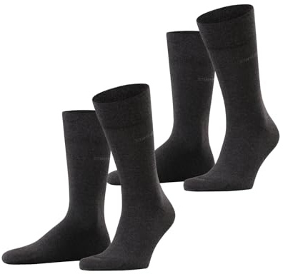 ESPRIT Herren Basic Easy 2-Pack Socken Baumwolle atmungsaktiv | mit glitzerndem Akzentstreifen