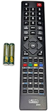 Classic Replacement Remote Control for Ferguson F3230LVD (batteries included)