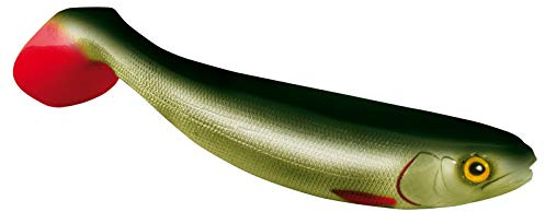 Jackson Gummifisch Zander & Hecht Köder - The Shad 10,0cm 2St. Whitefish Green. Gummiköder Barsch, Zander und Hecht Angeln. Kunstköder Raubfisch. Angelköder Gummi