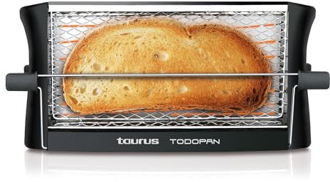 TAURUS 960632 Toaster aus Edelstahl, 700 W, für alle Brotsorten, mit Haltestab, Multicolour