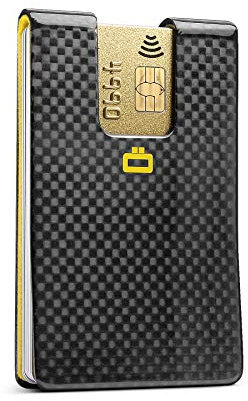 ÖGON Smart Wallets Porte-Cartes en Fibre de Carbone, Ultra Compact, Protection RFID Contra la fraude et la démagnétisation, modèle 3C