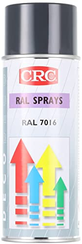 CRC 32409-AA - DECO RAL. Pintura de secado extra rápido. Alto brillo. RAL 7016 gris antracita 400 ml