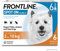 FRONTLINE Spot ON Hund S gegen Zecken, Flöhe & Haarlinge (kleine Hunde 2 bis 10 kg) - 6X Pipetten für bis zu 6 Monate Schutz - wasserfest