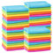 MTS Pack of 50 Microfibre Cleaning Cloths Dusters Car Bathroom Polish Towels, Size 30 x 30 cm, Multi-coloured, Reusable, Lint Free, Washable Dusters