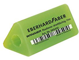 Eberhard Faber 585450 - Radierer Winner, neon/sortiert (keine Farbauswahl möglich), 1 Stück