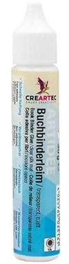 CREARTEC - Buchbinderleim - glänzend - entwickelt für das Verkleben von Papier und Karton - für die Reperatur und Restaurierung von Büchern - 30g - Made in Germany