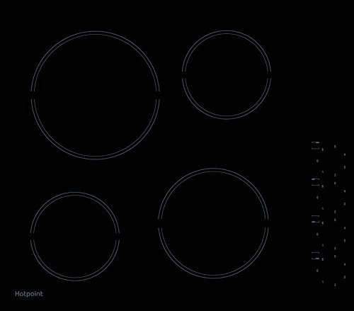 Hotpoint Ceramic HR 619 C H Hob - Black