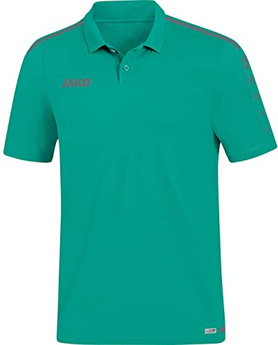 JAKO Herren Polo Striker 2.0, chili rot/weiß, 3XL, 6319