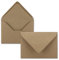 25 Mini Brief-Umschläge - Sandbraun - 5,2 x 7,6 cm - Miniatur Kuverts mit Nassklebung für Blumen-Grüße, Grußkarten, Anhänger & Geld-Geschenke - FarbenFroh by GUSTAV NEUSER