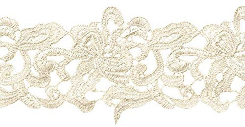 1m / Meterware Spitzenborte Bestickte Spitze Spitzenband 75mm, Farbwahl