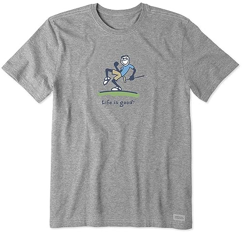 Life Is Good herr vintage Crusher grafisk T-shirt Putt Golf Jake