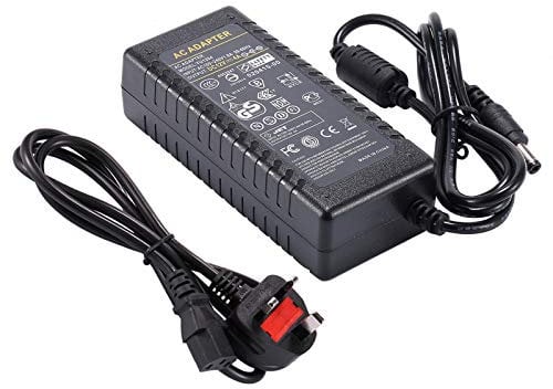 12V 4A Power Supply, AC Adapter 100-240V 50-60hz 12V 48W Power Adapter Transformer Charger 5.5x2.5mm DC Jack for CCTV Camera LED Light Strip