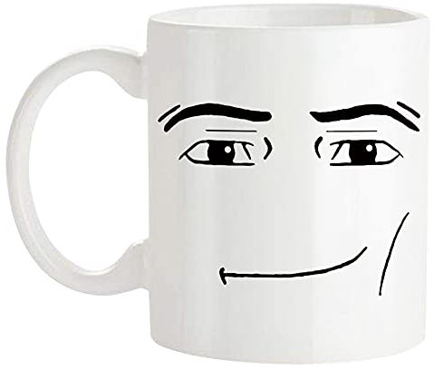 Saviola - Tasse mit Gesicht - Mann, lustige Gamer-Becher, Geburtstags-Tasse, 325 ml, Kaffeetasse/Tasse, weiß, 1 Stück (1 Stück)