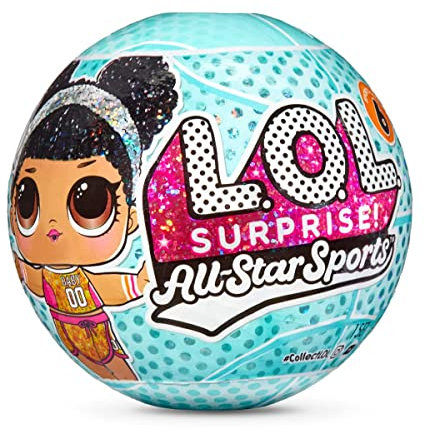 L.O.L. Surprise! All-Star Sports Basketball - Glitzernde Puppe mit 8 Überraschungen zum Auspacken - Inkl. Sammelkarte, Mode und Accessoires - Geschenk für Jungen und Mädchen ab 4 Jahren
