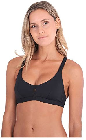 Hurley Max Solid Scoop Bikini Top Black XL (US 14-16)