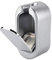 Brosse de Toilette de Luxe en Acier Inoxydable Ensemble de Brosse de Toilette Porte-brosse de Toilette Mural Compact avec Poignée en Acier Inoxydable pour le Rangement et L'organisation de la(Argent)