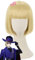 ydound Anime Coser Turm Jagd Cosplay Perücke Twisted Wonderland Cosplay Männer Kurze gelbe Perücke Cosplay Anime Cosplay Perücken Hitzebeständige synthetische Perücken