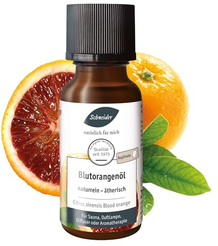 Saunabedarf Schneider Blutorangenöl – ätherische Ölmischung naturrein – 20 ml Inhalt – wohltuender Lufterfrischer