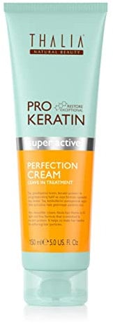 Thalia Pro Keratin Perfection Cream 150ml, Leave In, nährt, stärkt, glättet, optimale Pflege, gegen fliegende Haare, leicht kämmbar, schützt vor Hitze