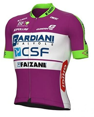 SGCIKER 2022 Herren World Tour Team Bardiani Radtrikot, kurzärmliges atmungsaktives Radtrikot MTB-Fahrrad Bekleidungs Hemd (XL)