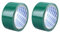 2 Stück Zoll Yards Schweres PVC-Reing Klebrig Cmxm Farbe Stoff Gaffer-Tape Grün/Cmxm Industrie Seitlicher Kanal Grüne Markierung Vinyl Einseitiges Spleißen Nicht-Ausrüstung