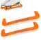 Cyrank 1 Paar Kufenschoner Schlittschuhe, Sport Hockey Blade Guards, Schlittschuhe Schoner, Kunststoffabdeckung mit Spring Ice Skating Protector für Kinder Erwachsene Eiskunstlaufschuhe
