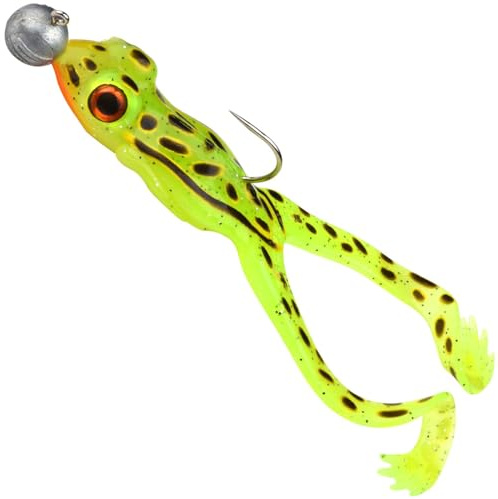 Spro The Frog to-Go 10cm 5g - montierter Gummifrosch