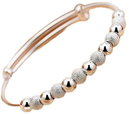 WSZJLN Manschettenknöpfe aus Sterlingsilber mit Perlen und Push-Pull-Motiv, für Frauen, Verlobung, Schmuck, Geschenke