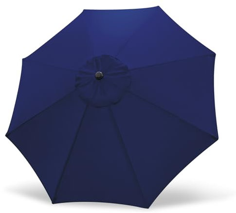 Trenovo Sombrilla de patio de 9 pies, toldo de repuesto, color azul marino