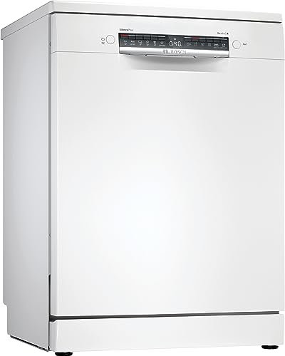 Bosch SMS4HMW06E Serie 4, Lavastoviglie da libera installazione, Home Connect, Diagnostica da remoto, Assistente al lavaggio, Programma preferito, EcoDosage, Bianco, 60cm