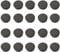 20PCS Round Plastic End Caps 48mm Black Insert Plugs Anti-Slip Plastic Round Tube Plug for Pipe Tables Chairs Desks Beds