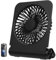 EasyAcc Tischventilator Sehr Leise, 2000 Akku Tischventilator Tragbarer USB Ventilator mit 4 Geschwindigkeit,Mini Aufladbarem Tragbarer Desk Fan Lüfter für Zuhause,Büro,Bibliothek und Campen - Schwarz
