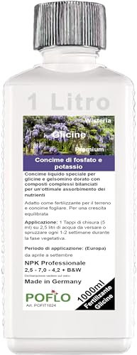 POFLO Fertilizante glicine Concime maggiociondolo concime liquido HIGH-TECH NPK (1000ml)