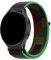 FiiMoo Bracelet Nylon Compatible avec Garmin Forerunner 265/255, Venu 2/3, Vivoactive 4 - 22mm Sport Réglable - Gris + Vert