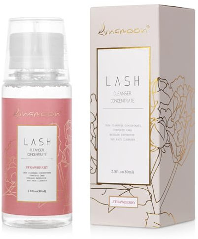 Wimpernreinigungskonzentrat Lash Shampoo Concentrate Wimpernshampoo für Wimpernverlängerung Wimpernshampoo Konzentrieren Wimpernschaum Cleanser Wimpernreiniger (Cherry Blossoms80)