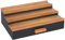 Winter Shore Porta Profumi a Scaletta in Legno - Espositore Profumi con Cassetto Estraibile - Espositore Profumi per Uomo - Organizer a 3 Ripiani in Legno per Comò - Espositore da Banco