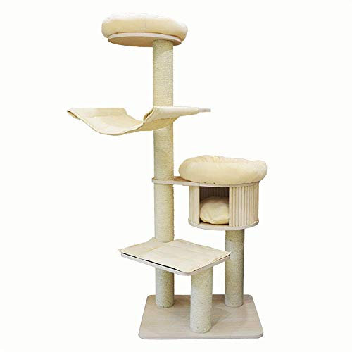 SHENGMIAOHE Los Gatos Juegan con Los Gatos de la Torre, Los Gatos Suben a Los Nidos de Gatos, Los Árboles de Gatos de Cinco Pisos, Los Gatoss Sólidos de Cáñamo, Los Gatosarran Las Tablas, Los Gatosarr