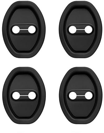 ZZRSFHTD 4 Pièces Couvercle Serrure Porte de Voiture, pour Land Rover Range Rover Evoque Velar Defender Discovery Antirouille Serrure Porte Extérieurs Décoration Accessoires,A
