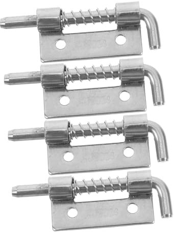 Gatuida 4stücke Edelstahl Federriegel Für Türschlossriegel Riegelstift Schieberiegel Gefederter Riegel Für Schrank Und Garage Einfache Installation Ohne Werkzeug