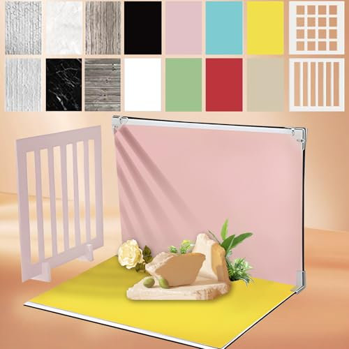 Lot de 10 Petits Fonds de Table en Papier avec Support pour Photographie - 40,6 x 29,9 cm - sans Couture - Accessoires pour la Nourriture, Les Bijoux, Les cosmétiques