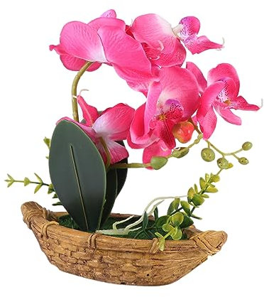 HOLIDYOYO Künstlicher Orchideen Blumentopf im Bonsai Großen für Zuhause
