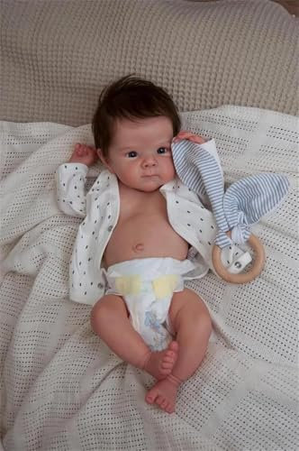 Anano Bambole Reborn In Silicone 45cm Bambola Reborns Femmina Tutta In Silicone Morbido Neonato Realistica Bambole Che Sembra Vera Femmina Neonato Bambolotti Per Bambina (Country)