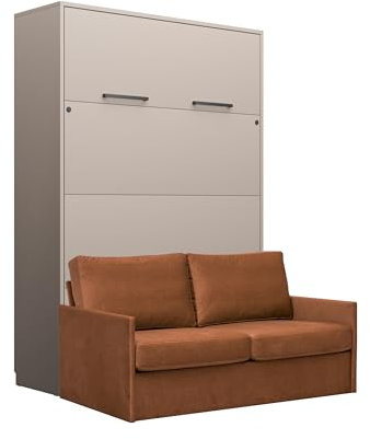 PHANTOM Folding Bed Vertical Multifunctional Murphy Bed 140x200 cm GENIUS Fold Away Pull Out Sofa Bed Green