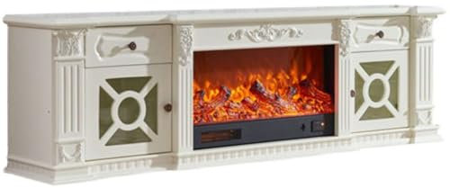 MIROOOO Water Vapor Fireplace European Style TV Cabinet Fireplace French Style Home Living Room Fireplace Cabinet Simulation Flame Fireplace Electronic Fireplace