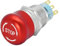 Leloco Notausschalter,Edelstahl Not-Aus-Druckschalter mit Metallverriegelung | 12-220V 3A 1NO/1NC | Druckschalter Not Aus Schalter für Industrie & Maschinenbau