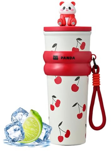 Tuxuseo Gourde pour Femmes | Bouteille Isotherme Mignonne Avec Motifs et Bouchon - Tasse Isotherme Polyvalente pour Femmes, Bureau, Voyage, Plage et Fêtes