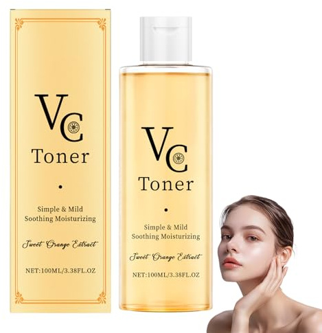 VC Feuchtigkeitstoner Mit Hyaluronsäure – Vitamin C Gesichtswasser Für Strahlende Haut, Anti-Aging & Porenverfeinerung – Intensiv Feuchtigkeitsspendend Für Alle Hauttypen – 100ml