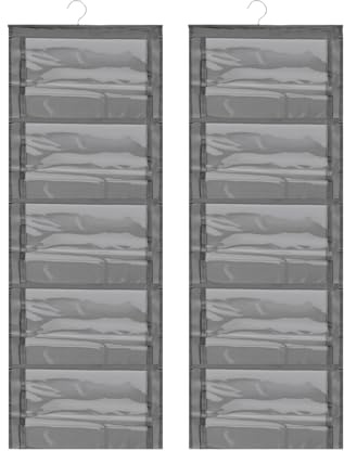 elthmpr Handbag Hanging Storage Organizer - 10 Pockets Foldable Hanging Purse Organizer Hanger Oxford Cloth Dust Proof for Closet Storage Holder Bag Wardrobe Bedroom Space Saving Organizers