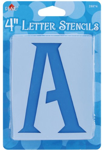 Plaid Letter Stencil Value Pack (4-Inch), 28874 Genie