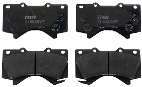 TRW GDB3524 Brake Pad Set of 4 Compatible for Toyota Land Cruiser AMAZON (_URJ20_, J20_) 2007 - Front Axle and Other Vehicles